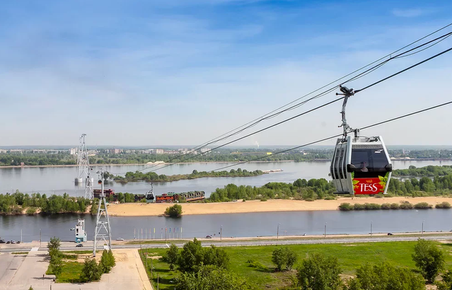 Канатная дорога в Нижнем Новгороде